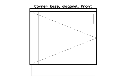 シンボル Corner base, diagonal, front のプレビュー（ブロック KBC_BASE_CORNER_DIAG_F）