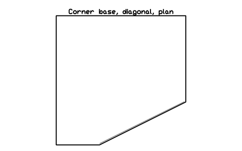 シンボル Corner base, diagonal, plan のプレビュー（ブロック KBC_BASE_CORNER_DIAG_PLAN）