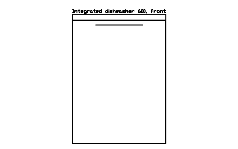 シンボル Integrated dishwasher 600, front のプレビュー（ブロック KBC_DISHWASHER_F）