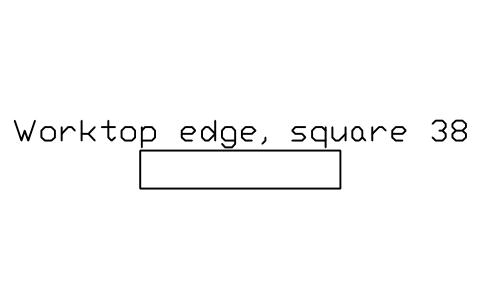 シンボル Worktop edge, square 38 のプレビュー（ブロック KBC_EDGE_SQUARE）