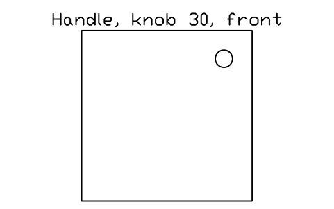 シンボル Handle, knob 30, front のプレビュー（ブロック KBC_HANDLE_KNOB）