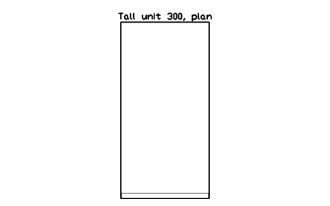 シンボル Tall unit 300, plan のプレビュー（ブロック KBC_TALL_300_PLAN）