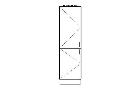 シンボル Tall larder 600, front のプレビュー（ブロック KBC_TALL_600_LARDER）