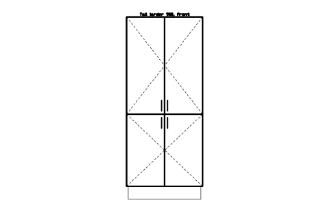 シンボル Tall larder 900, front のプレビュー（ブロック KBC_TALL_900_LARDER）