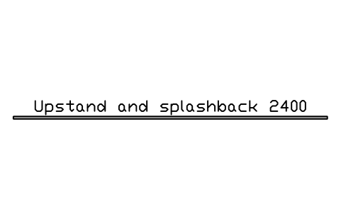 シンボル Upstand and splashback 2400 のプレビュー（ブロック KBC_UPSTAND）