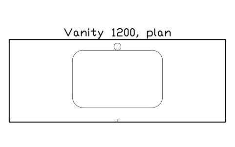 シンボル Vanity 1200, plan のプレビュー（ブロック KBC_VANITY_1200_PLAN）