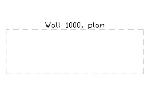 シンボル Wall 1000, plan のプレビュー（ブロック KBC_WALL_1000_PLAN）