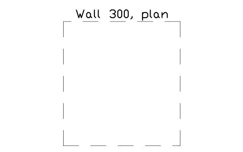 シンボル Wall 300, plan のプレビュー（ブロック KBC_WALL_300_PLAN）