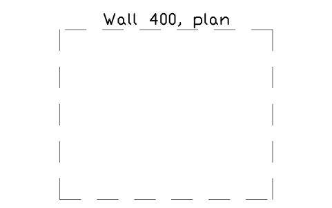 シンボル Wall 400, plan のプレビュー（ブロック KBC_WALL_400_PLAN）