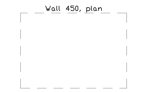 シンボル Wall 450, plan のプレビュー（ブロック KBC_WALL_450_PLAN）