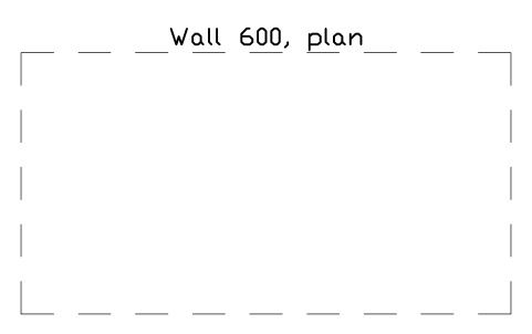 シンボル Wall 600, plan のプレビュー（ブロック KBC_WALL_600_PLAN）