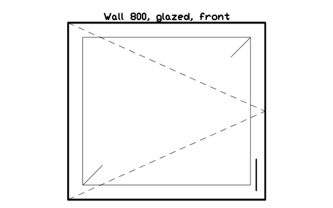 シンボル Wall 800, glazed, front のプレビュー（ブロック KBC_WALL_800_GL）