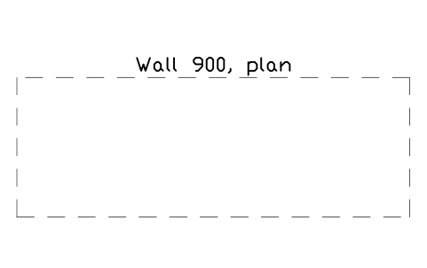 シンボル Wall 900, plan のプレビュー（ブロック KBC_WALL_900_PLAN）