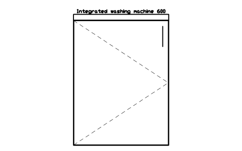 シンボル Integrated washing machine 600 のプレビュー（ブロック KBC_WASHER_INT_F）
