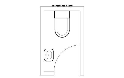 シンボル WC room 900 x 1500 のプレビュー（ブロック KBC_WCROOM_900X1500）