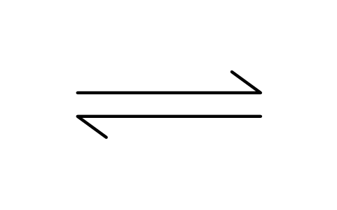 Vorschau des Symbols Equilibrium arrows, Block LAP_AR_EQUIL