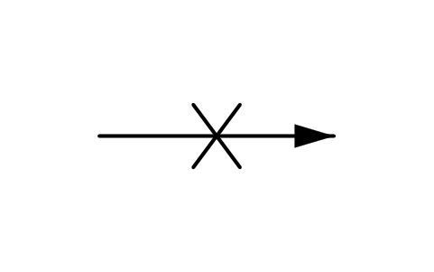 Vorschau des Symbols No reaction arrow, Block LAP_AR_NORXN
