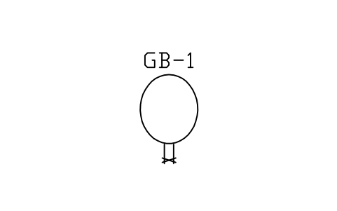 Vorschau des Symbols Gas balloon with tie, Block LAP_BALLOON