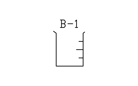 Vorschau des Symbols Beaker, 100 mL, Block LAP_BKR_100