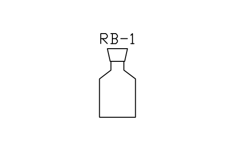 Vorschau des Symbols Reagent bottle, stoppered, Block LAP_BOT_250