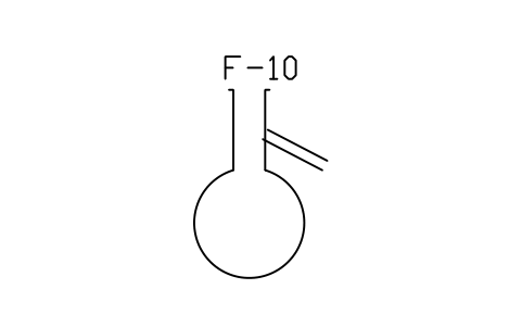 Vorschau des Symbols Distilling flask, side arm, Block LAP_DIST_125