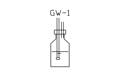 Vorschau des Symbols Gas washing bottle, Block LAP_GASWASH
