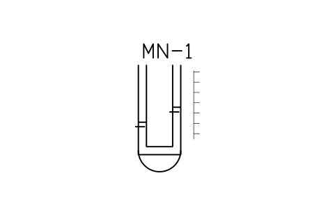 Vorschau des Symbols U-tube manometer, Block LAP_MANOMETER