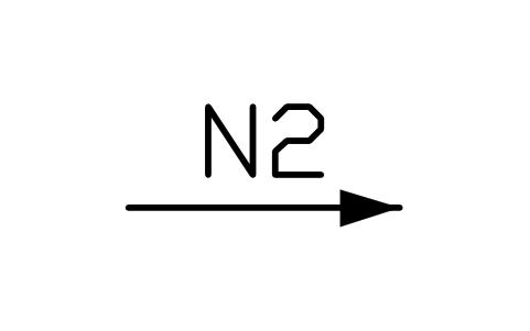 Vorschau des Symbols Gas inlet arrow, Block LAP_MK_GAS