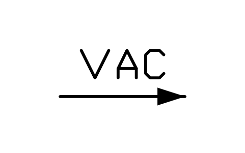 Vorschau des Symbols Vacuum arrow, Block LAP_MK_VAC