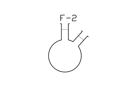 Vorschau des Symbols Two-neck flask, 250 mL, Block LAP_RBF2_250