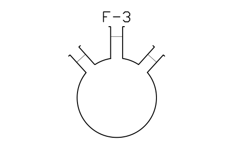 Vorschau des Symbols Three-neck flask, 1000 mL, Block LAP_RBF3_1000