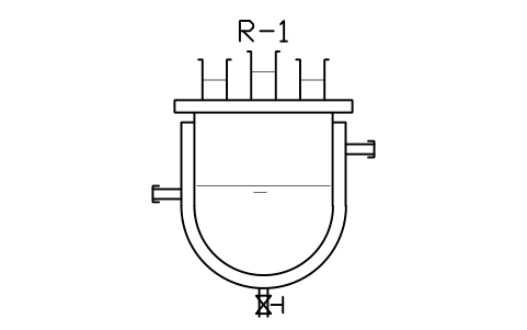 Vorschau des Symbols Jacketed reactor, 5 L, Block LAP_REACT_5L