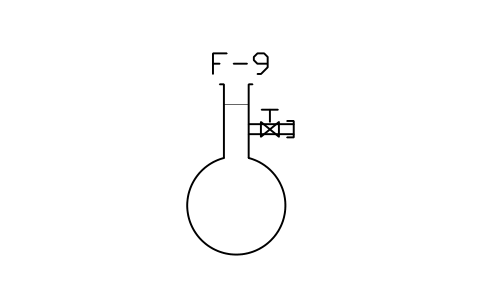 Vorschau des Symbols Schlenk flask, 100 mL, Block LAP_SCHL_100