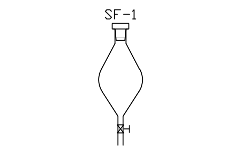 Vorschau des Symbols Separating funnel, pear, Block LAP_SEPF_PEAR