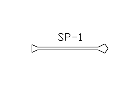 Vorschau des Symbols Spatula, double ended, Block LAP_SPATULA