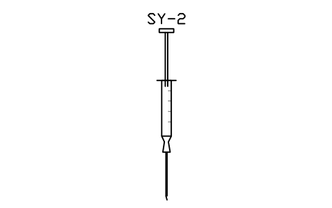 Vorschau des Symbols Syringe, 1 mL with needle, Block LAP_SYR_1N