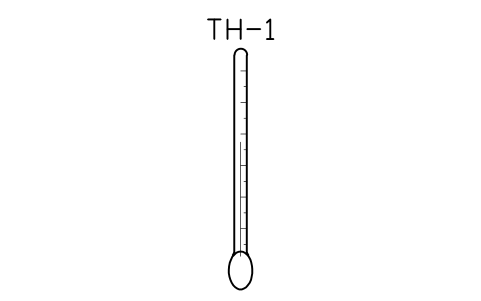 Vorschau des Symbols Thermometer, glass, Block LAP_THERM