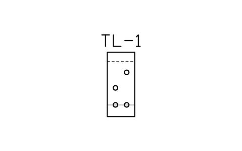 Vorschau des Symbols TLC plate, developed, Block LAP_TLC_PLATE