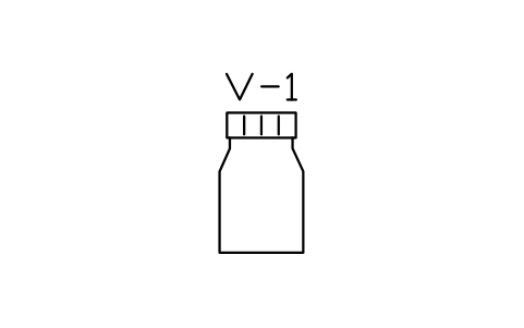 Vorschau des Symbols Vial, screw cap, 20 mL, Block LAP_VIAL_20
