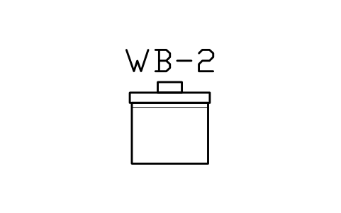 Vorschau des Symbols Weighing bottle, low form, Block LAP_WBOTTLE