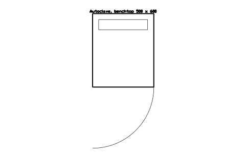 Preview of the Autoclave, benchtop 500 x 600 symbol, block LAB_EQ_AUTOCLAVE_TOP