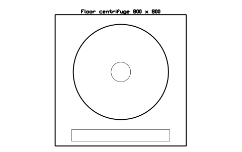 Preview of the Floor centrifuge 800 x 800 symbol, block LAB_EQ_CENTRIFUGE_FLOOR
