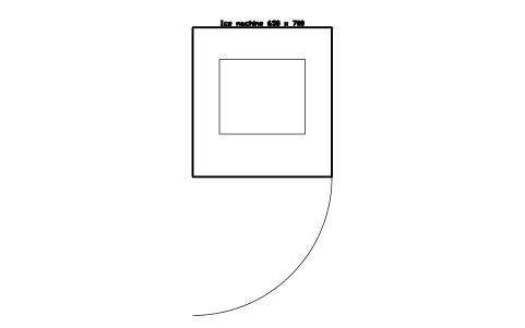 Preview of the Ice machine 650 x 700 symbol, block LAB_EQ_ICE_MACHINE