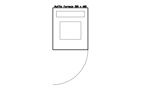 Preview of the Muffle furnace 500 x 600 symbol, block LAB_EQ_MUFFLE