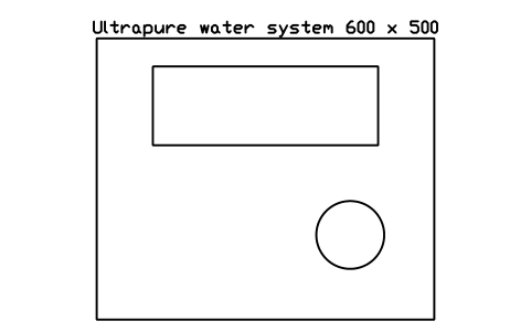 Preview of the Ultrapure water system 600 x 500 symbol, block LAB_EQ_PURE_WATER