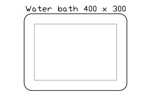 Preview of the Water bath 400 x 300 symbol, block LAB_EQ_WATERBATH