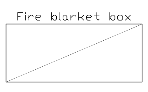 Preview of the Fire blanket box symbol, block LAB_FIRE_BLANKET