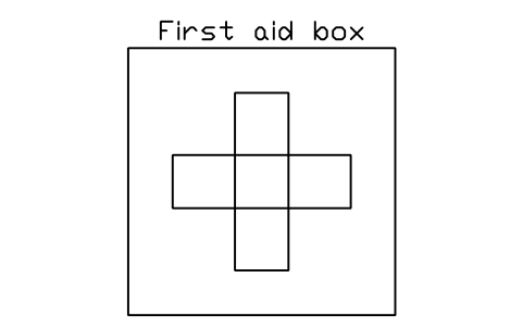 Preview of the First aid box symbol, block LAB_FIRST_AID