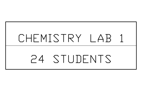 Preview of the Laboratory room label symbol, block LAB_ROOM_LABEL