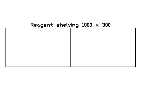 Preview of the Reagent shelving 1000 x 300 symbol, block LAB_SHELF_REAGENT